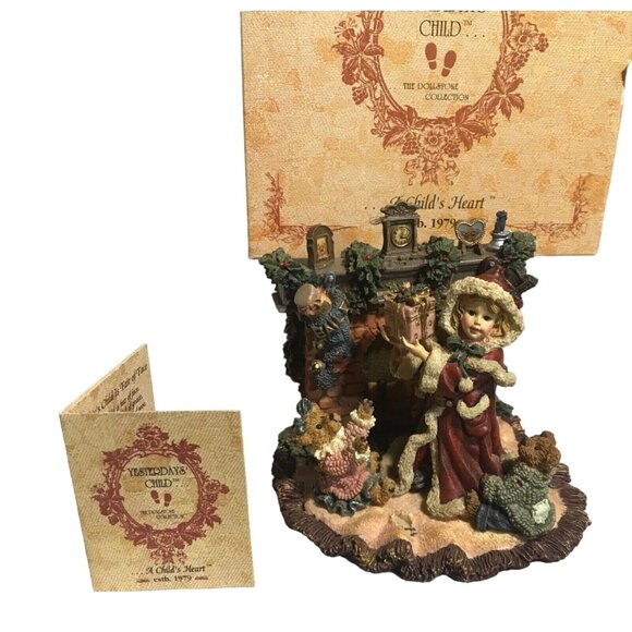 Yesterday's Child Sandra Claus Dollstone Collection Christmas Morning Figurine - Picture 2 of 14